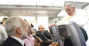 jornalistas e  o papa