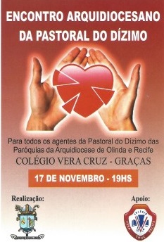 Encontro Arquidiocesano de Pastoral do Dízimo (dia 17/11)