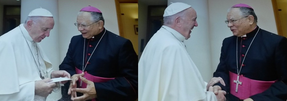 Dom Genival celebra com Papa Francisco