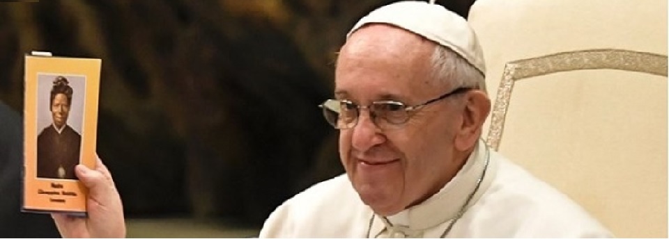 Papa encoraja luta contra o tráfico humano no dia de Santa Bakhita