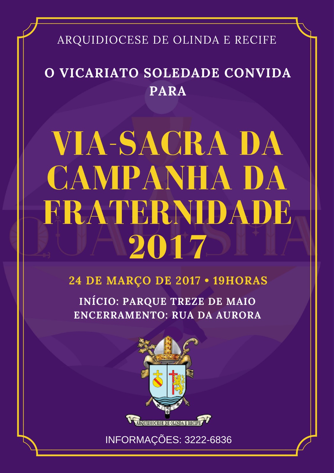 Vicariato Soledade promove Via Sacra da CF 2017 (24/03)