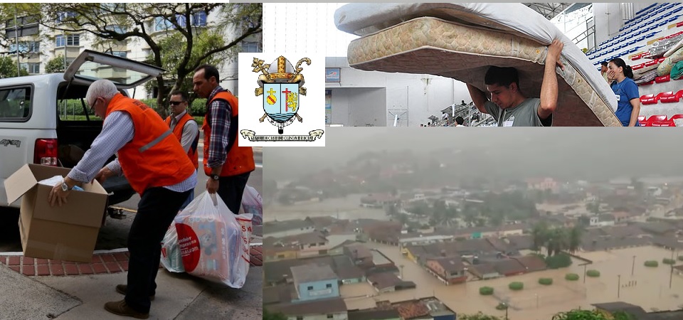 Arquidiocese recebe doações para vítimas das chuvas