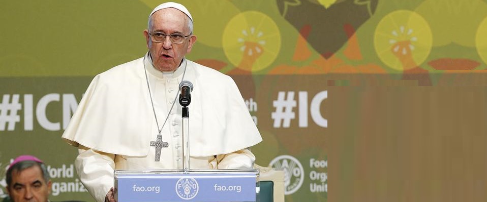 Papa à FAO: fome não é fatalidade, é consequência humana