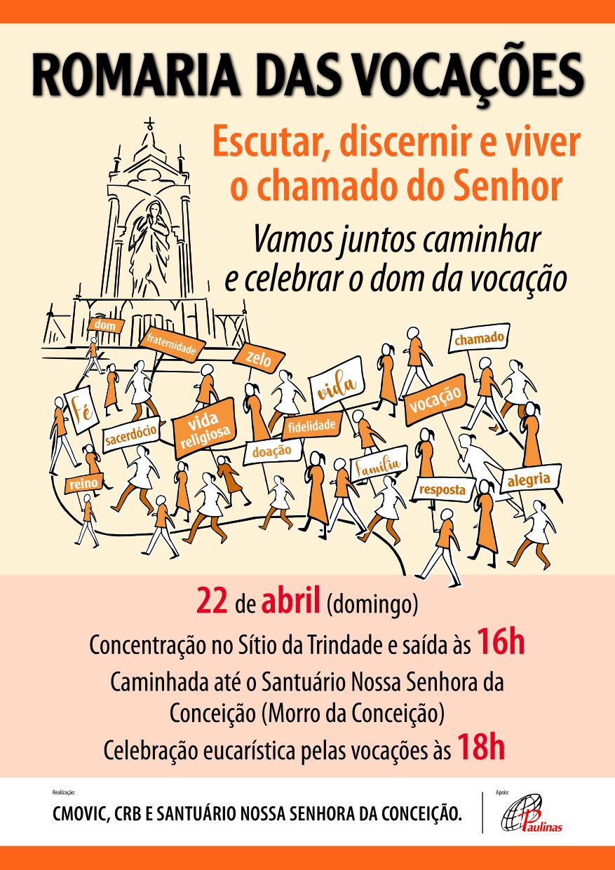 1ª Romaria das Vocações (22/04)