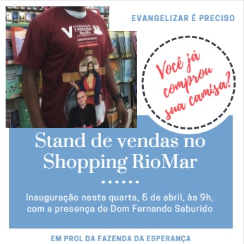 Inaug. estande Evangelizar é Preciso no Riomar Shopping (05/04)