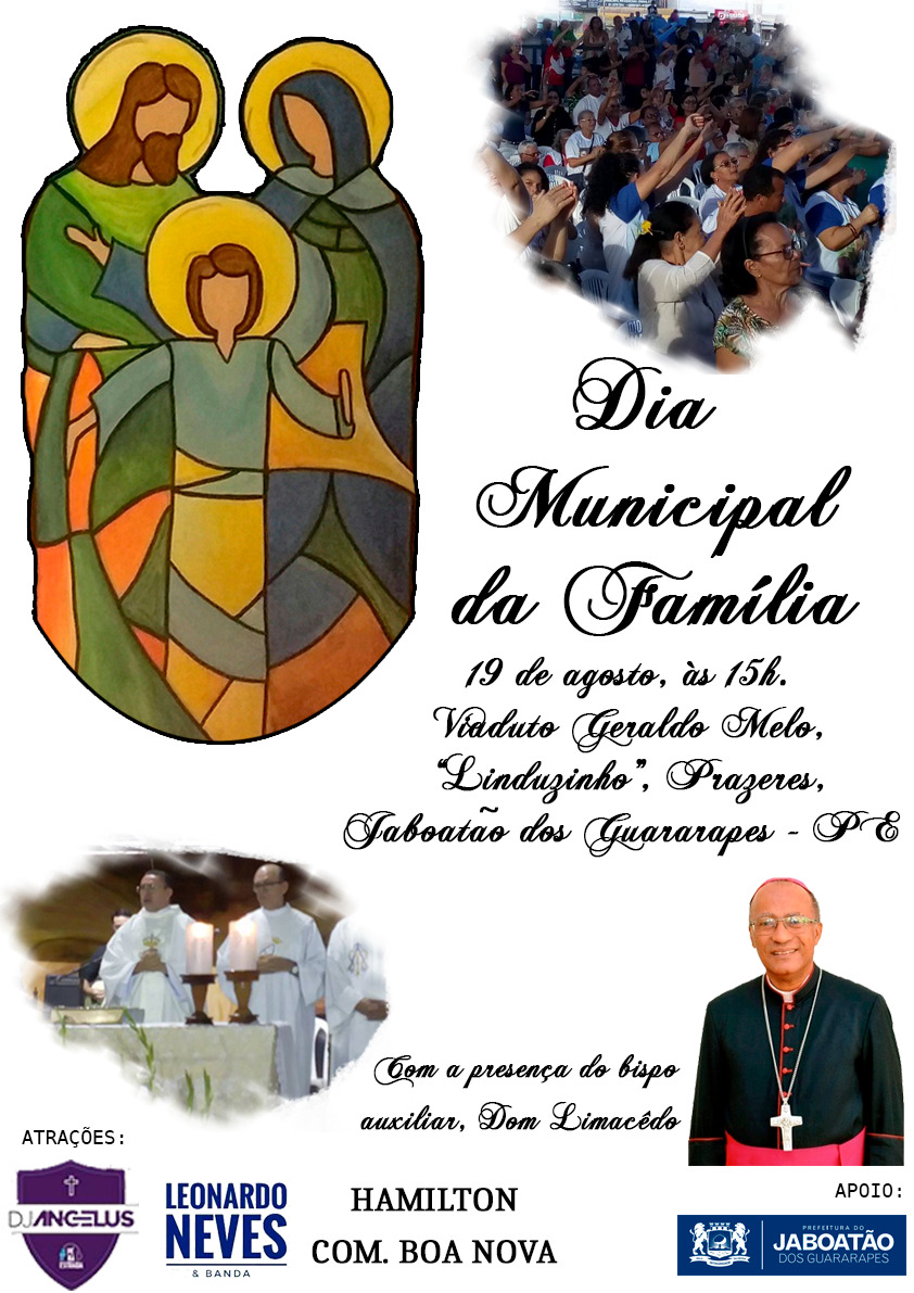 Vicariato Boa Viagem promove Dia Municipal da Família (19/08)