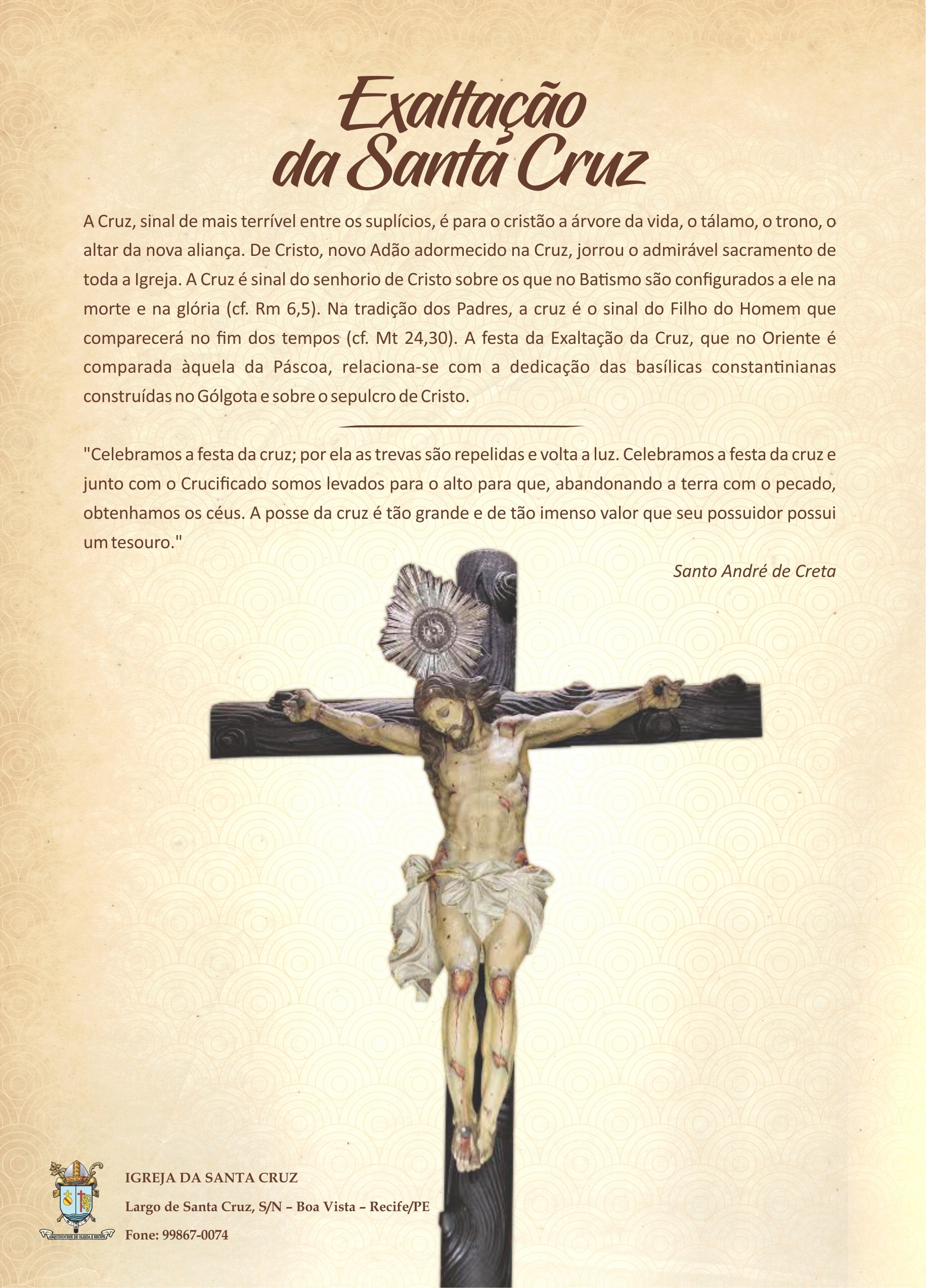 Festa de Exaltação da Santa Cruz (11 a 14/09):