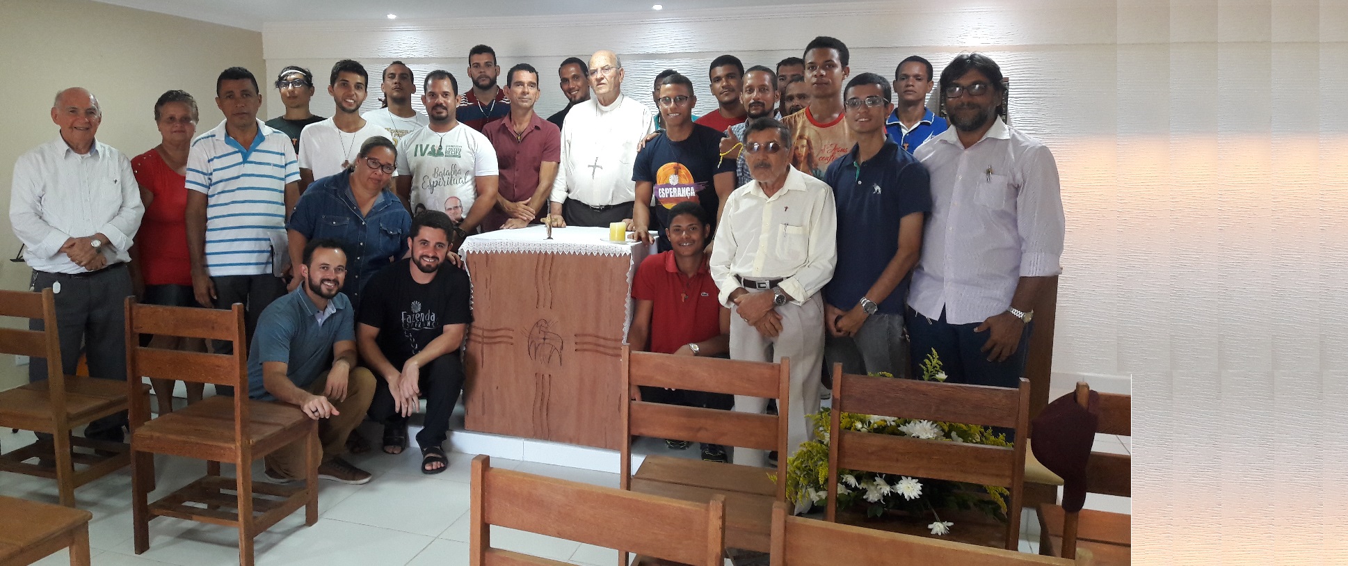 Dom Fernando inaugura capela provisória na Fazenda da Esperança de Jaboatão
