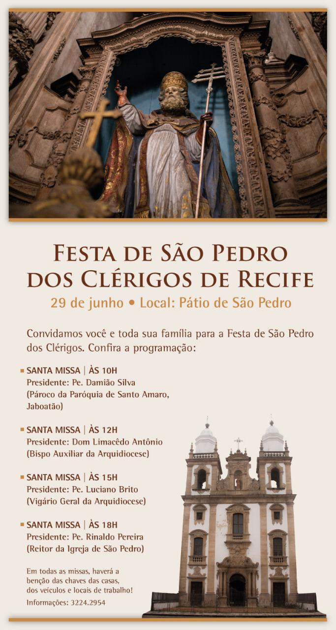 Concatedral convida para festa de São Pedro (29/06)
