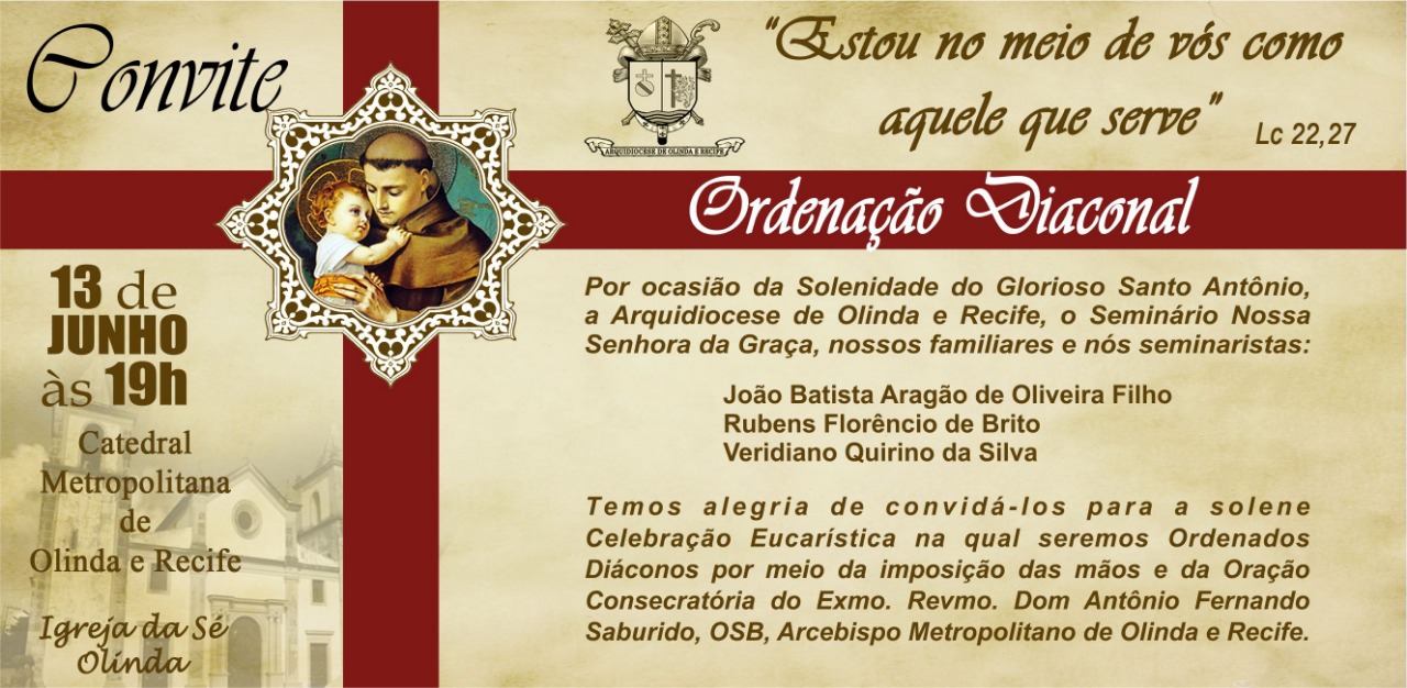 Ordenação Diaconal dos seminaristas do Seminário Maior (13/06)