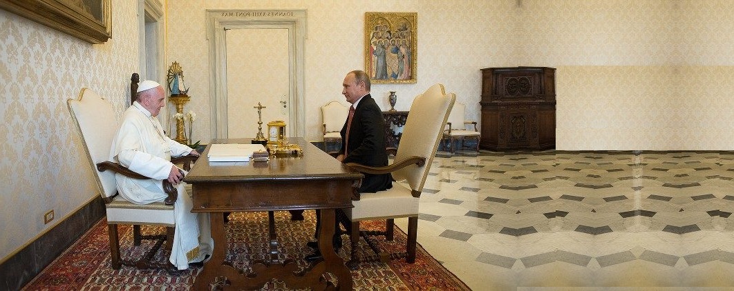 Paz será pauta de encontro entre o Papa e o Presidente russo Putin