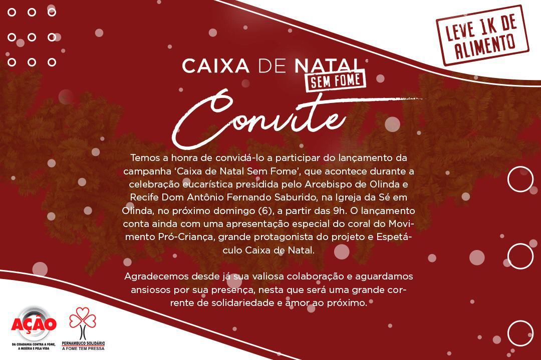 Lançamento campanha ‘Caixa de Natal Sem Fome’ (06/10)