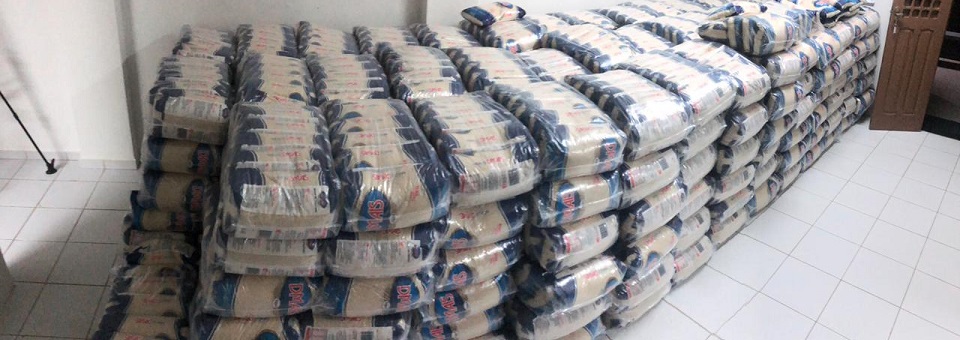 Grupo Peterfrut doa oito toneladas de arroz para a Arquidiocese de Olinda e Recife