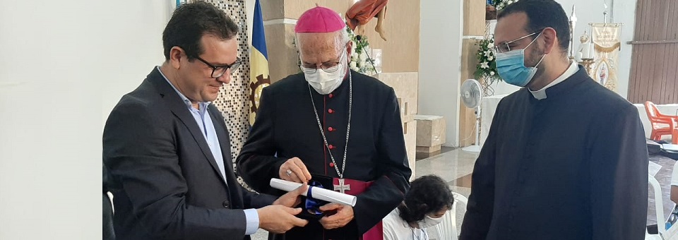 Paulista homenageia arcebispo durante festa da padroeira