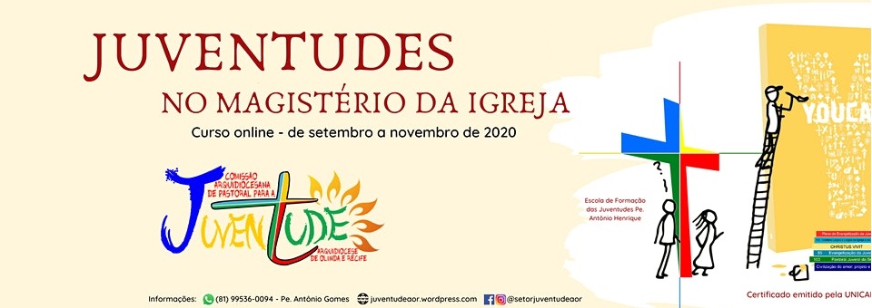 CAP Juventude abre inscrições para curso “Juventudes no Magistério da Igreja”