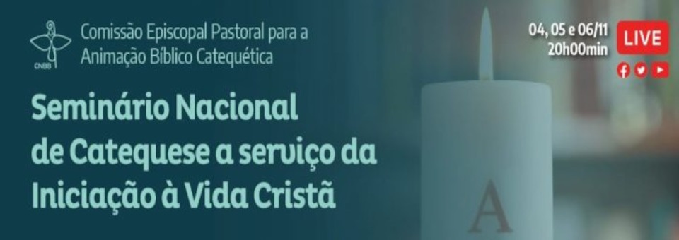 Seminário Nacional de Catequese acontece, de forma online, de 4 a 6 de novembro