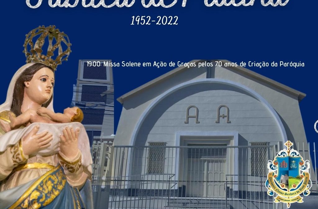 Paróquia Nossa Senhora do Bom Parto promove tríduo para celebrar Jubileu de Platina