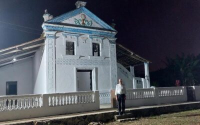 Na semana nacional do agricultor, dom Fernando Saburido celebra em capela que foi batizado em área rural, em Juçaral