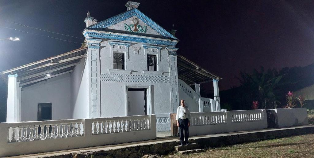 Na semana nacional do agricultor, dom Fernando Saburido celebra em capela que foi batizado em área rural, em Juçaral