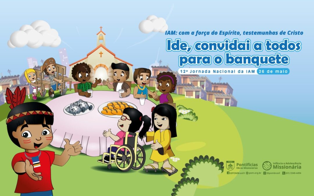 Infância e Adolescência Missionária (IAM) lança cartaz oficial de sua Jornada Nacional marcada para 26 de maio