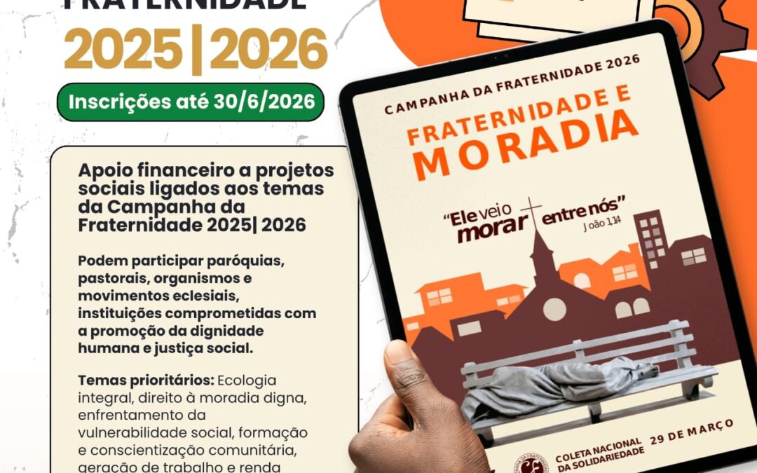 Arquidiocese de Olinda e Recife divulga edital de apoio a projetos sociais inspirados nas Campanhas da Fraternidade 2025 e 2026