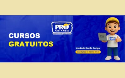 Movimento Pró-Criança abre 140 vagas para cursos gratuitos de tecnologia