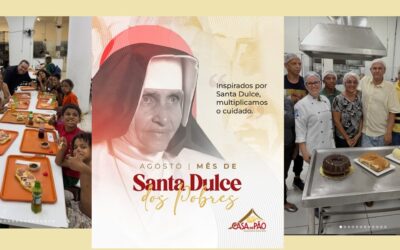 Casa do Pão celebra tríduo em honra a Santa Dulce com exposição do Projeto Pão e Arte